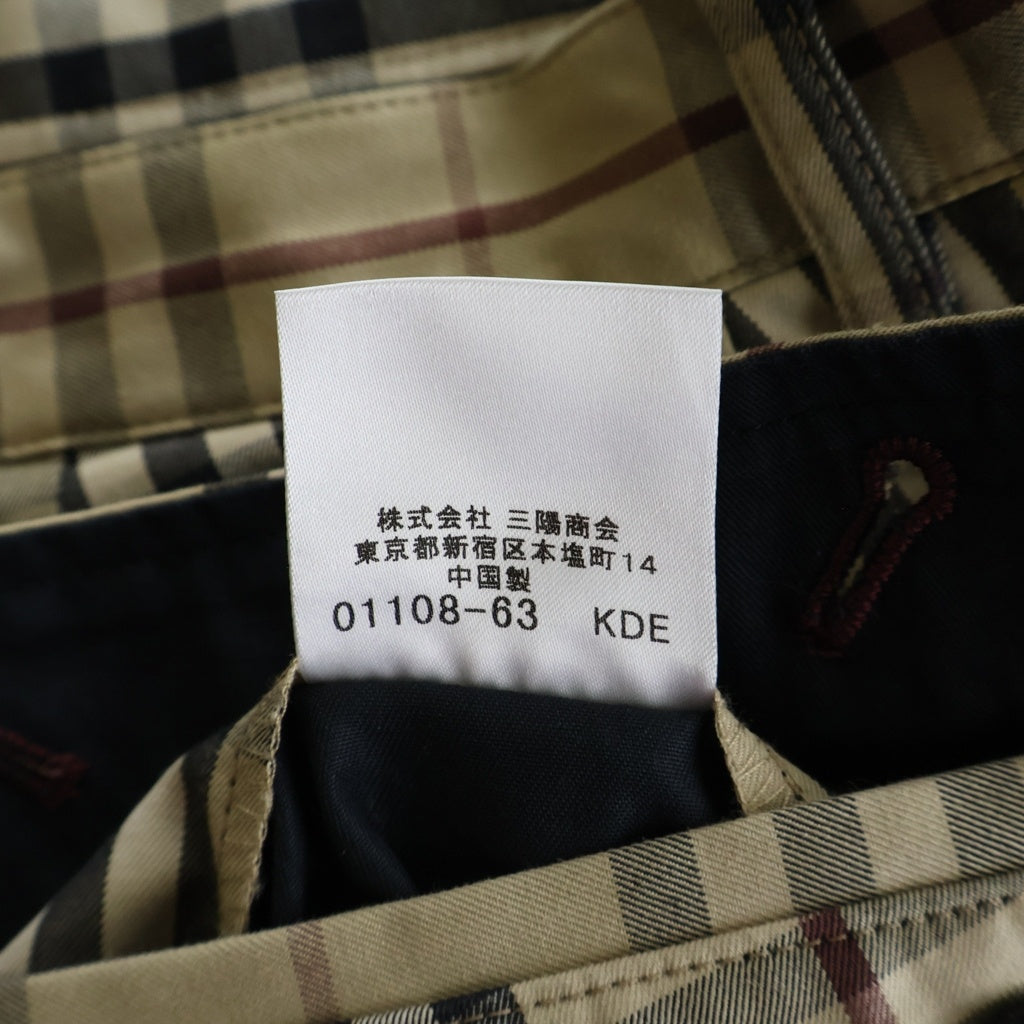 BURBERRY BLACK LABEL(バーバリー ブラックレーベル) ノバチェック カーゴハーフパンツ ショーツ ベージュ