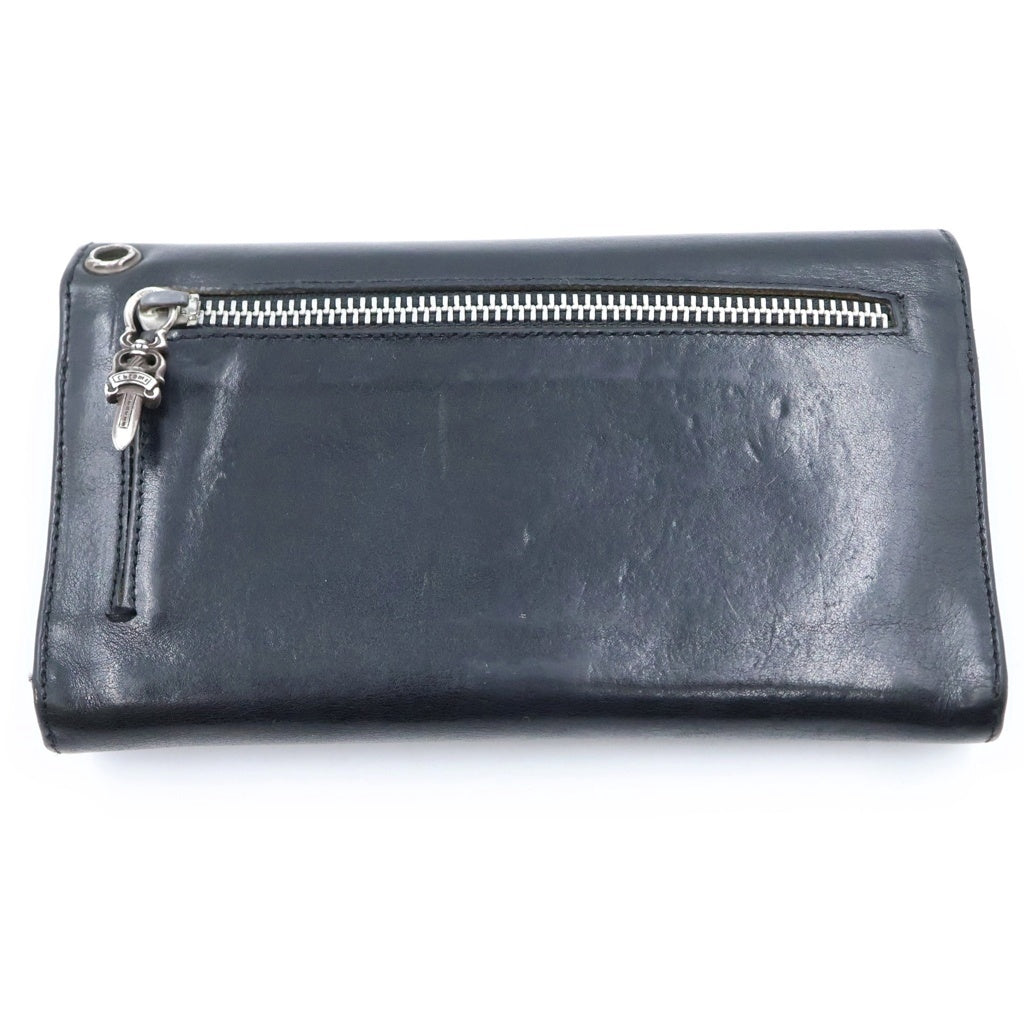 CHROME HEARTS(クロムハーツ) WAVE ウェーブ レザーウォレット 財布 ブラック