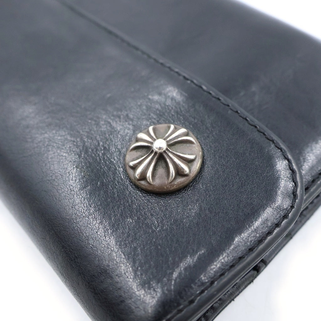 CHROME HEARTS(クロムハーツ) WAVE ウェーブ レザーウォレット 財布 ブラック