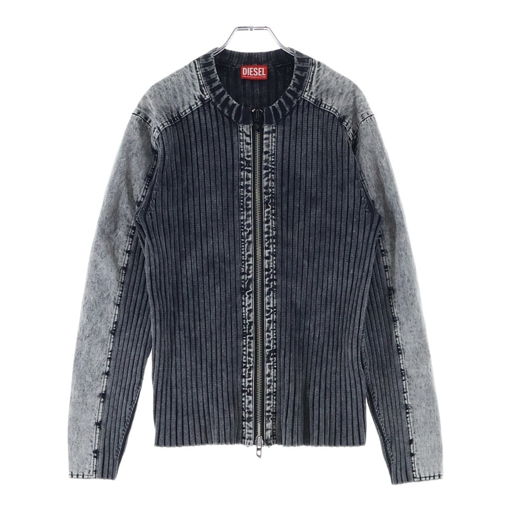 DIESEL(ディーゼル) 25SS K-MATTY ケーマッティ ジップアップ ニットカーディガン ブラック A17464 0QMAN