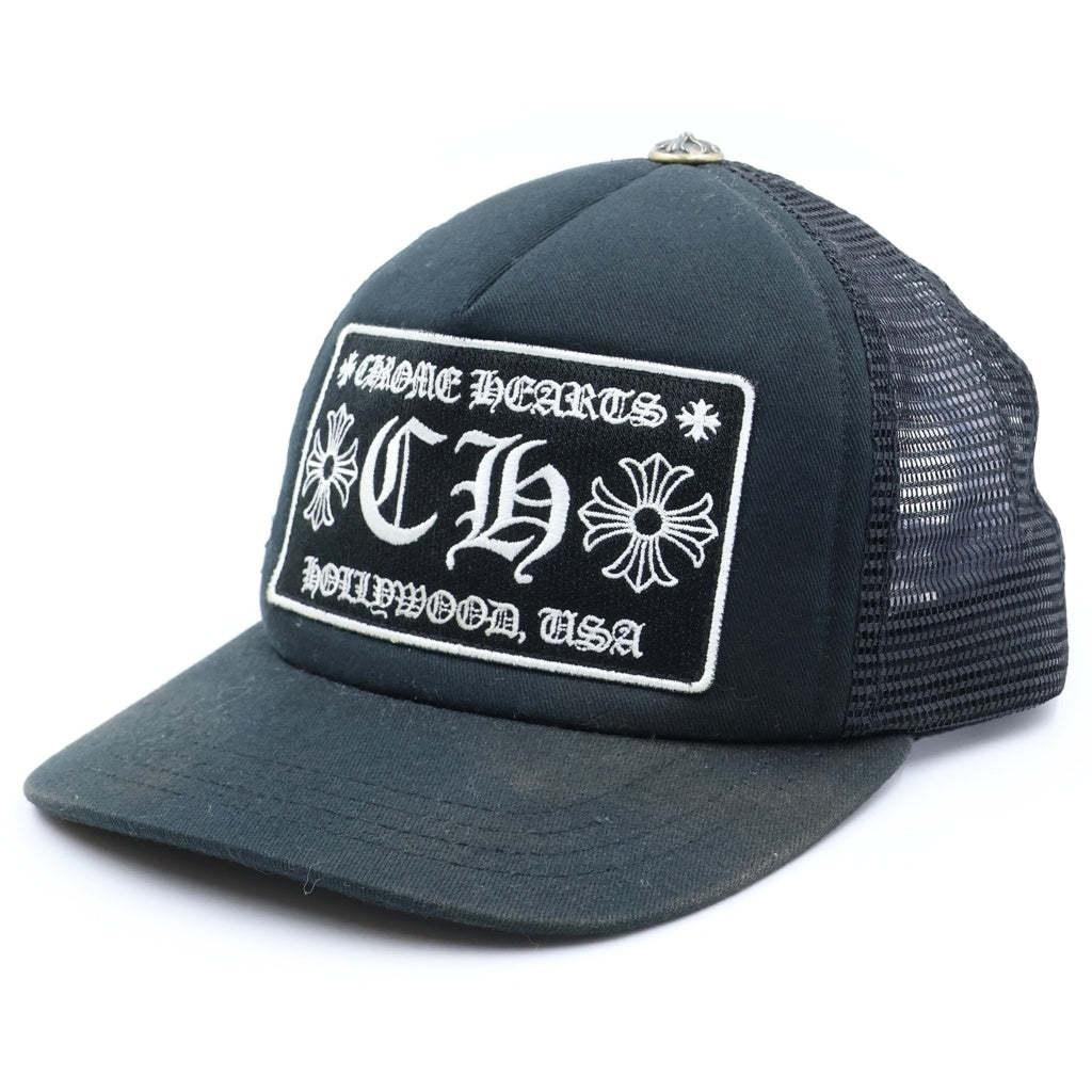 CHROME HEARTS(クロムハーツ) TRUCKER CAP CHパッチ メッシュ トラッカーキャップ 帽子 ブラック