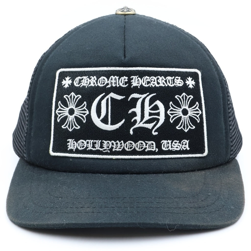 CHROME HEARTS(クロムハーツ) TRUCKER CAP CHパッチ メッシュ トラッカーキャップ 帽子 ブラック