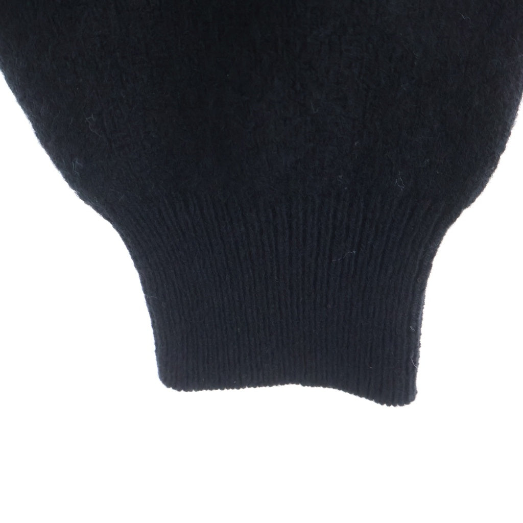 COMOLI(コモリ) 25AW ラムズウール クルーネック ニット セーター ブラック C03-06007