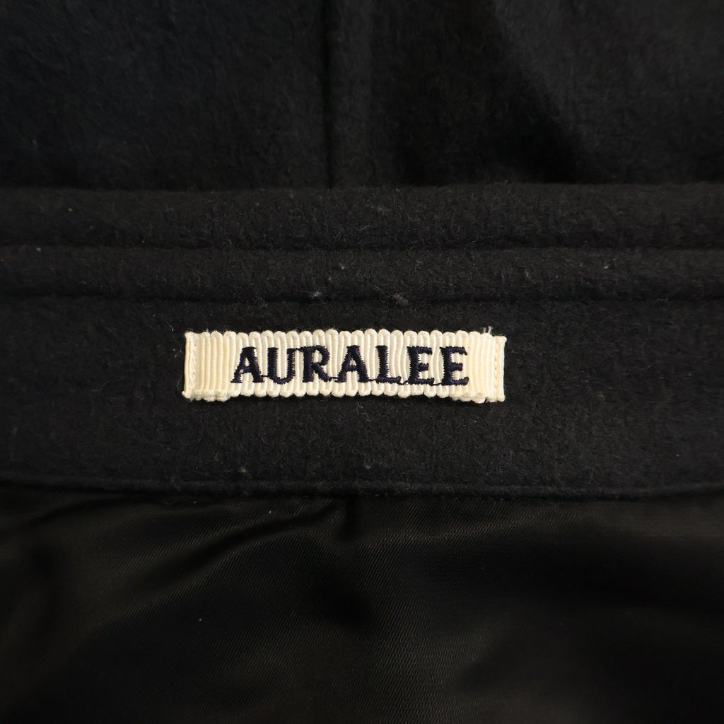 AURALEE(オーラリー) Brushed Super Fine Wool Flannel Shirt ブラッシュ加工 ウール フランネル 長袖シャツ ブラック A24AS01KF