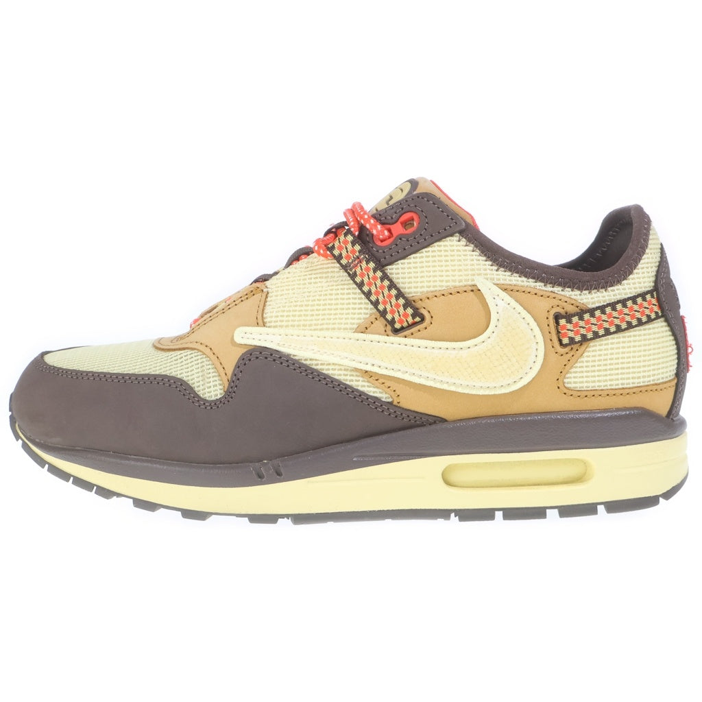 NIKE(ナイキ) ×TRAVIS SCOTT AIR MAX 1 CACT.US BROWN トラヴィススコット エアマックス1 ローカットスニーカー ベージュ/ブラウン US9/27cm DO9392-200