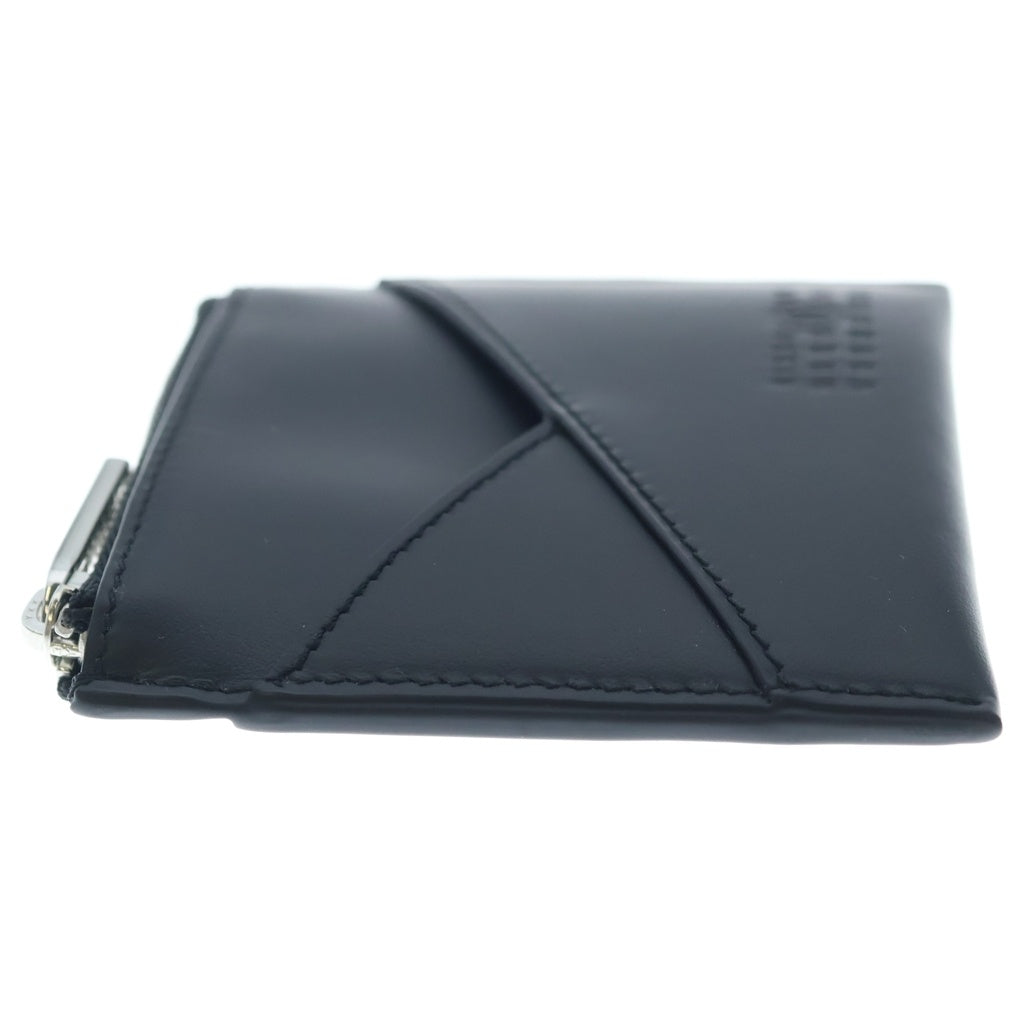 MM6 Maison Margiela(エムエムシックスメゾンマルジェラ) JAPANESE 6 SLG ZIP CARDHOLDER ジャパニーズ6 ロゴ刻印 ジップ カードホルダー ケース ブラック SA6UI0015