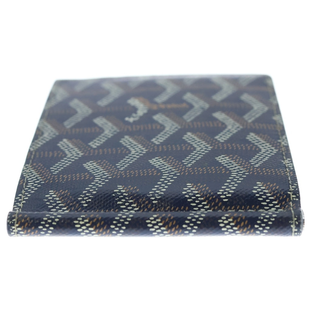 GOYARD(ゴヤール) サン トマ マネークリップ付き 二つ折り 財布 ウォレット ネイビー