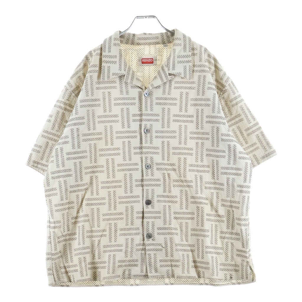 KENZO(ケンゾー) Weave Tan Hawaiian Shirt ウィーブタン ハワイアンシャツ ベージュ