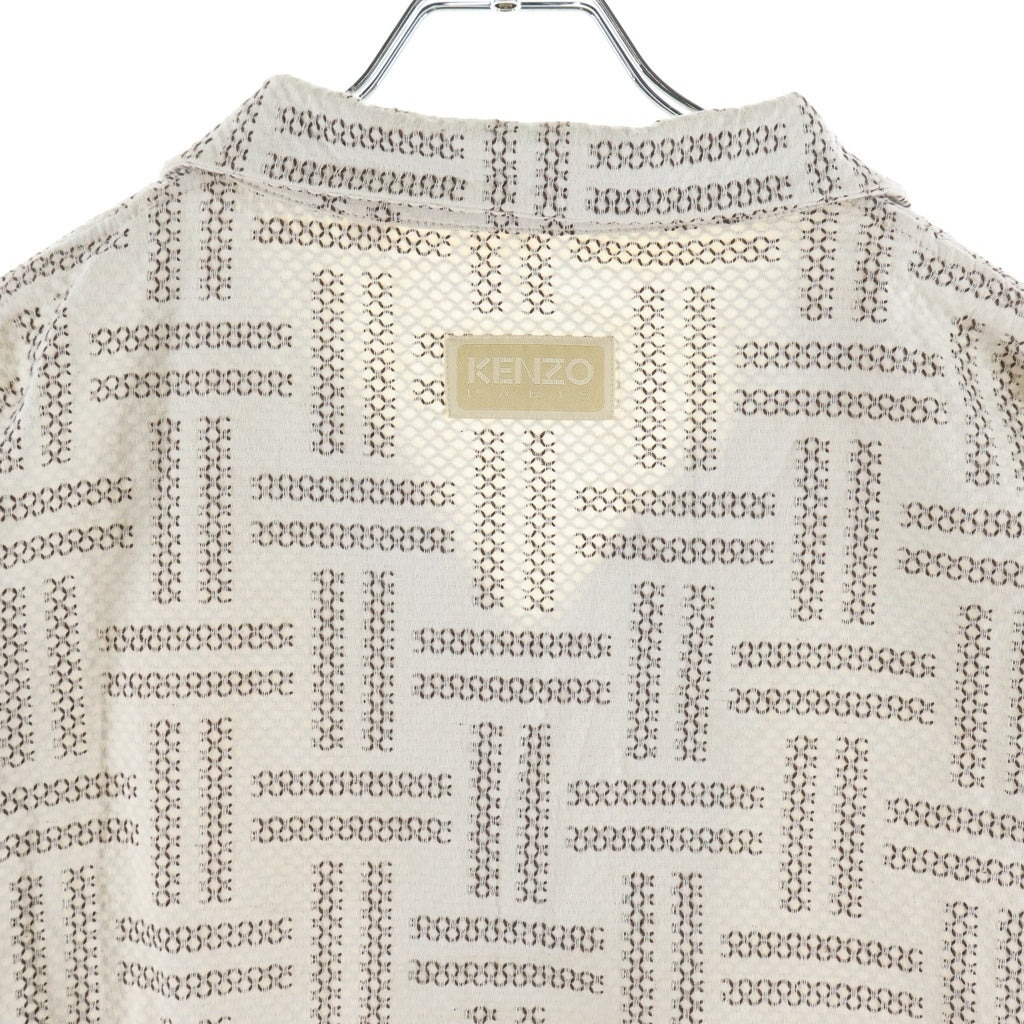 KENZO(ケンゾー) Weave Tan Hawaiian Shirt ウィーブタン ハワイアンシャツ ベージュ