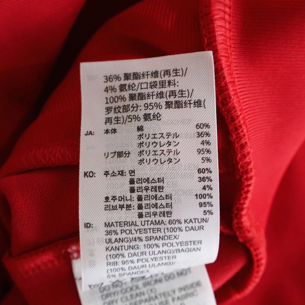 adidas(アディダス) Elevated Sleeve FB Track Top エレベーテッド ジップアップ トラックジャケット レッド レディース