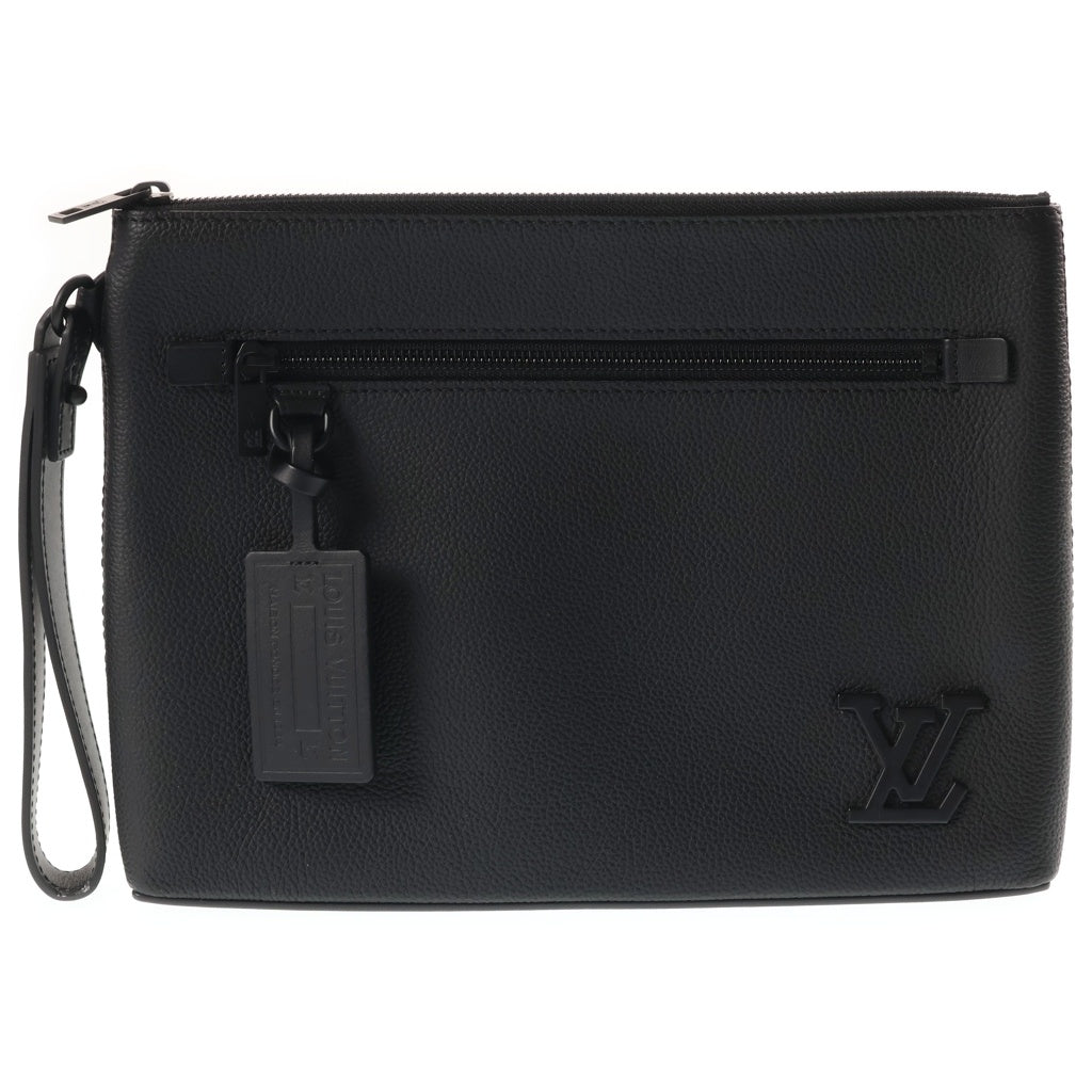 LOUIS VUITTON(ルイヴィトン) LVアエログラム テイクオフ ポーチ ポシェット バッグ ブラック M69837