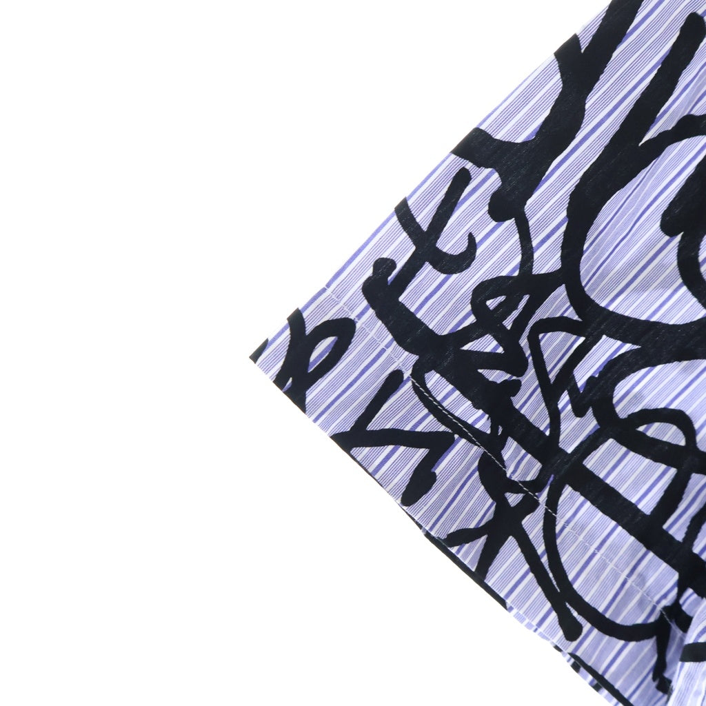 SUPREME(シュプリーム) 18AW ×COMME des GARCONS SHIRT Cotton Graphic S/S Shirt コムデギャルソンシャツ コットングラフィック 総柄 半袖シャツ マルチ