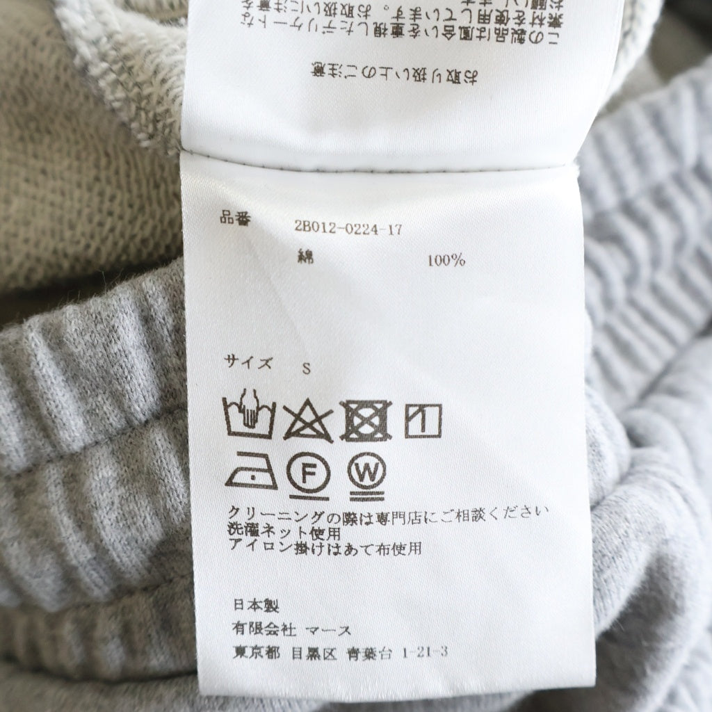 JOHN LAWRENCE SULLIVAN(ジョンローレンスサリバン) 24AW SWEAT STACKED PANTS スウェットスタックドパンツ グレー 2B012-0224-17