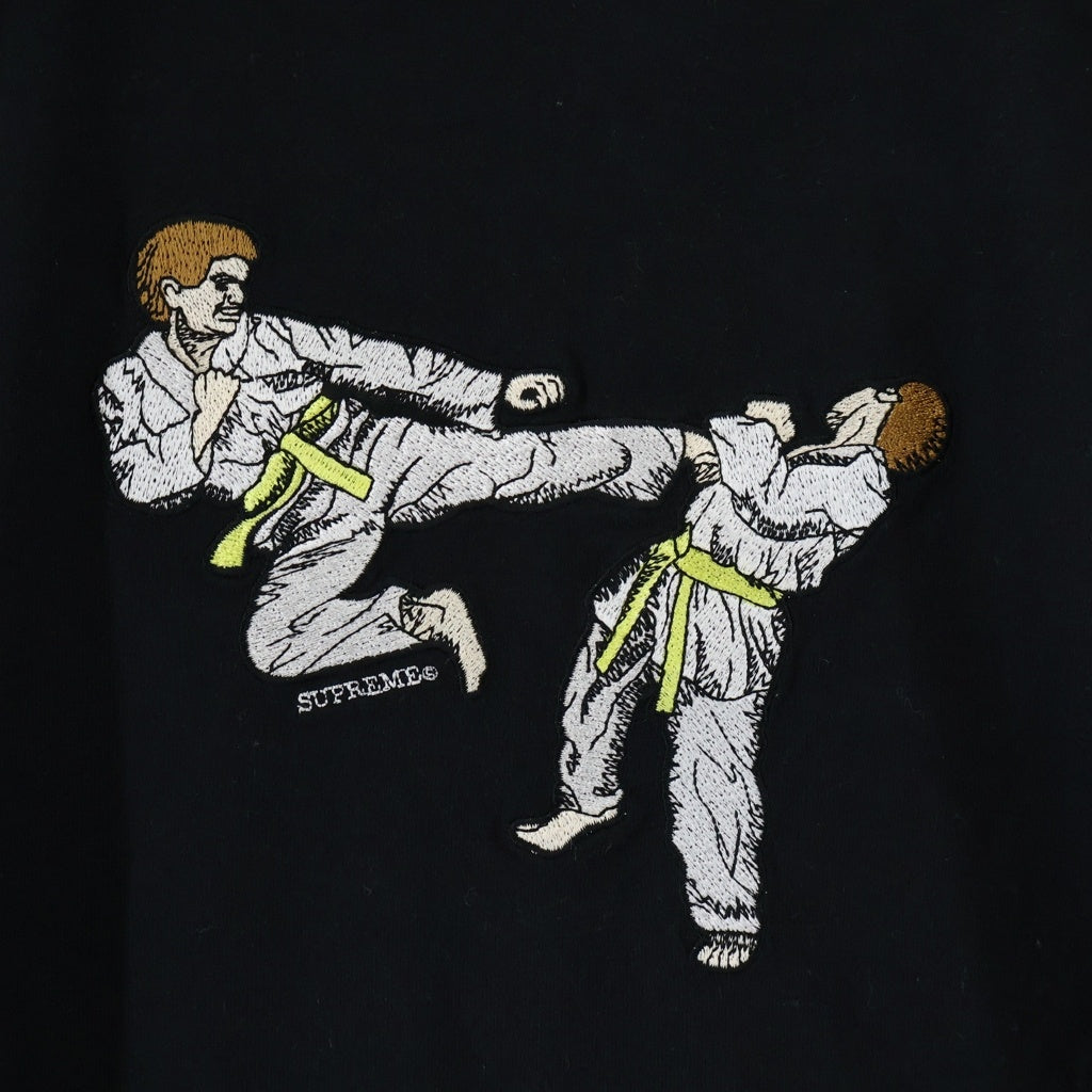 SUPREME(シュプリーム) 18SS Karate Tee 空手フロント刺繍 長袖Tシャツ カットソー ブラック