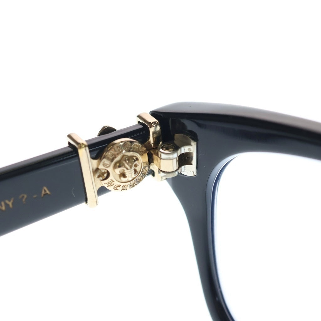 CHROME HEARTS(クロムハーツ) GITTIN ANY A BSフレアテンプル ウェリントン サングラス 眼鏡 アイウェア ブラック/ゴールド
