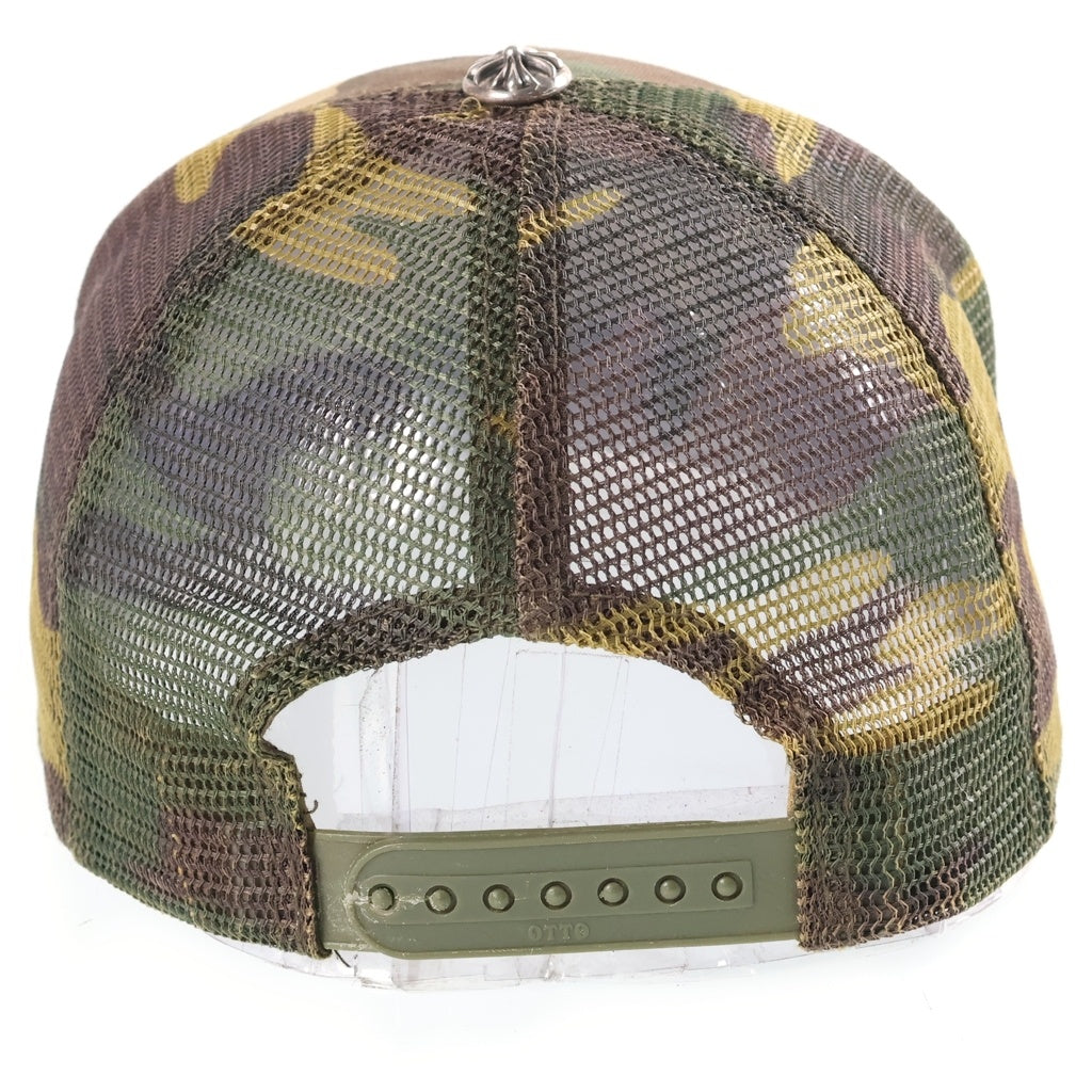 CHROME HEARTS(クロムハーツ) OLD TRUCKER CAP オールドトラッカーキャップ CHパッチクロスボール付カモフラメッシュ帽子 カーキ