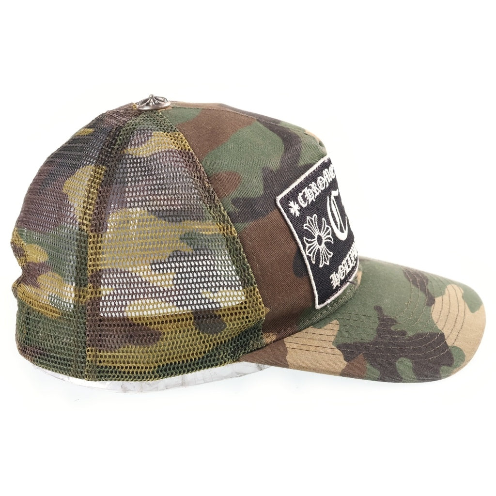 CHROME HEARTS(クロムハーツ) OLD TRUCKER CAP オールドトラッカーキャップ CHパッチクロスボール付カモフラメッシュ帽子 カーキ