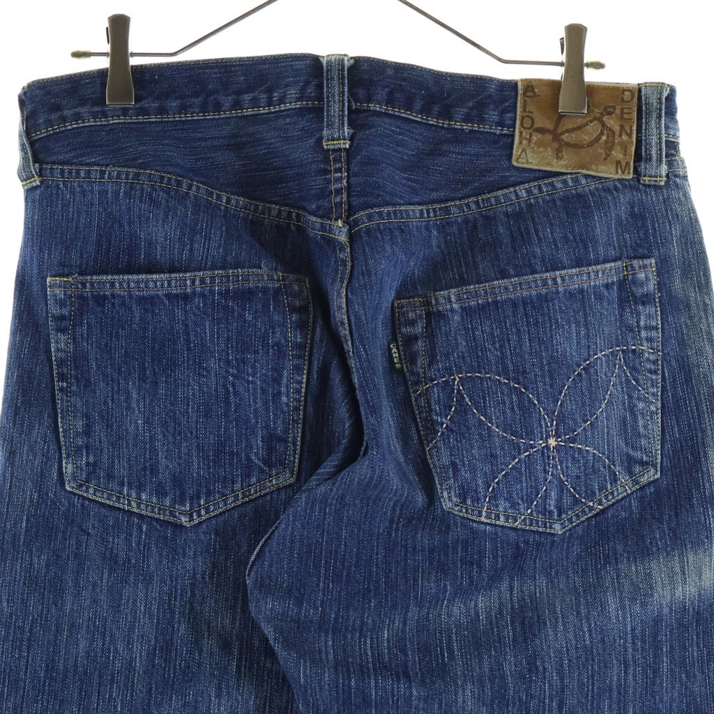 SUGAR CANE(シュガーケーン) ALOHA DENIM ボタンフライ レギュラーストレート デニムパンツ インディゴ