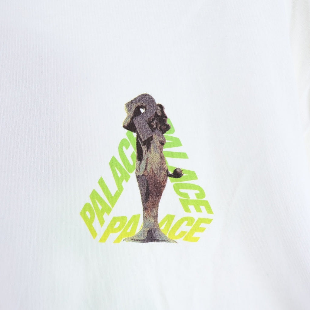Palace Skateboards(パレススケートボーズ) 19AW Rolls P3 Tee ロゴ グラフィック ロールスプリント クルーネック半袖Tシャツ カットソー ホワイト