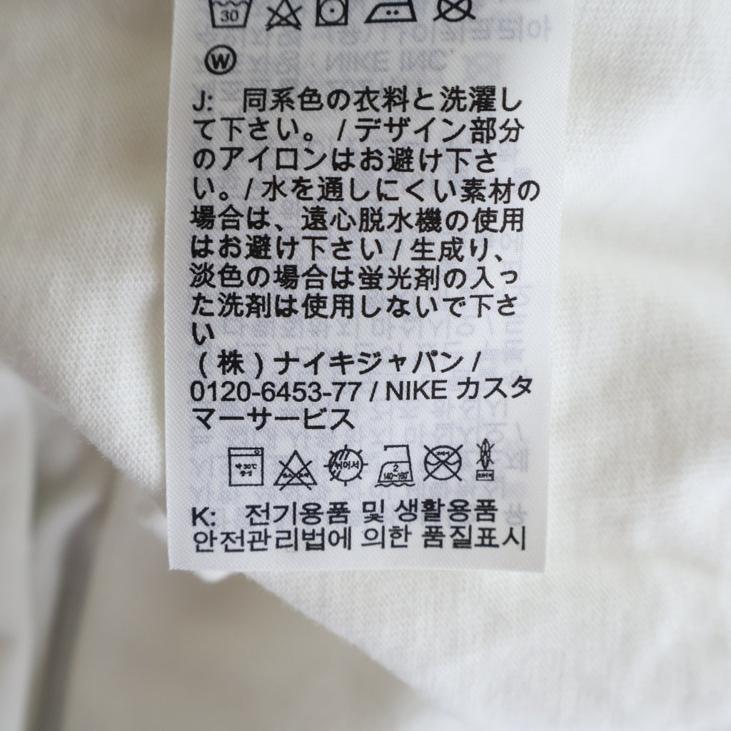 NIKE(ナイキ) ×STUSSY 8Ball Print S/S Tee エイトボール ロゴ両面プリント クルーネック 半袖Tシャツ カットソー ホワイト DO9322-100