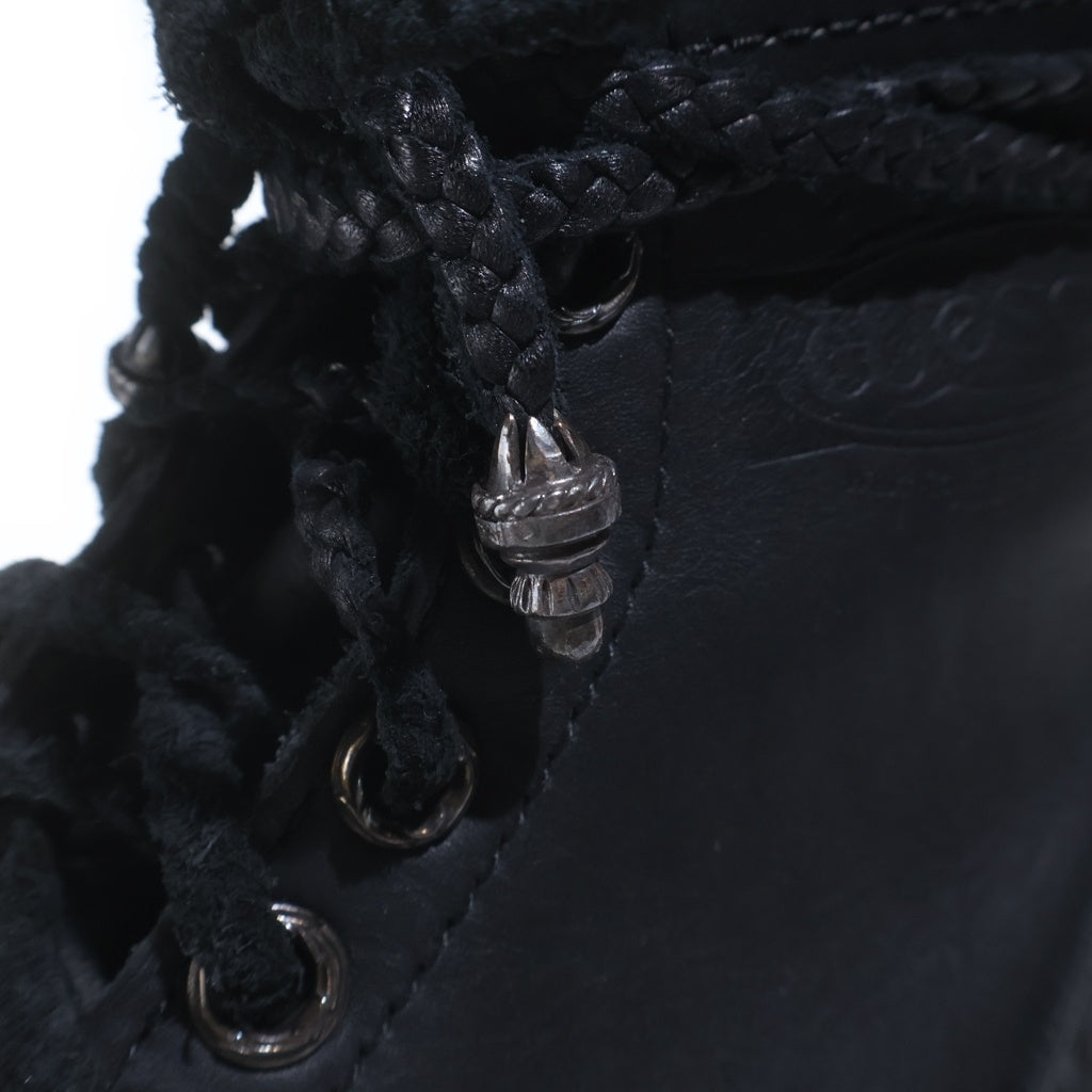 CHROME HEARTS(クロムハーツ) ×WESCO JOBMASTER ウエスコ ジョブマスター レザーブレードレースアップ レザーブーツ ブラック