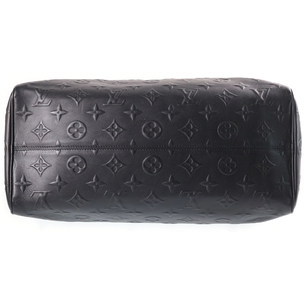 LOUIS VUITTON(ルイヴィトン) モノグラム レヴェラション キーポル・バンドリエール45 2way ショルダー ボストンバッグ レザー ブラック レディース