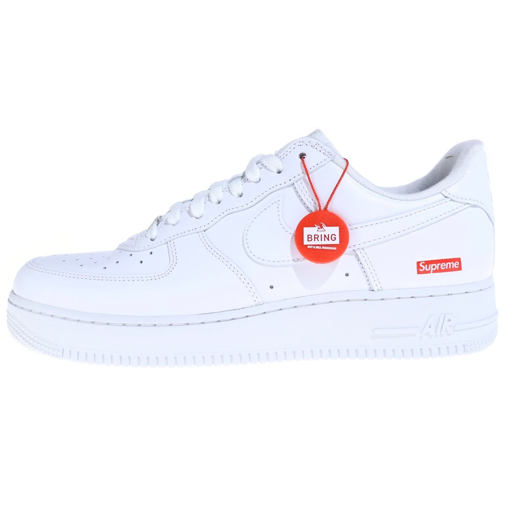 NIKE(ナイキ) ×Supreme Air Force 1 Low White シュプリーム × ナイキ エアフォース1 ロー ホワイトローカットスニーカー ホワイト/レッド US10/28cm CU9225-100