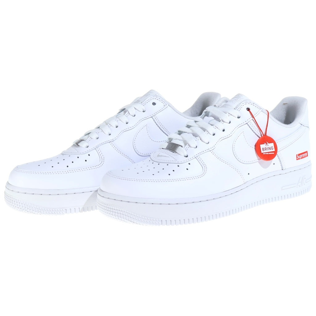NIKE(ナイキ) ×Supreme Air Force 1 Low White シュプリーム × ナイキ エアフォース1 ロー ホワイトローカットスニーカー ホワイト/レッド US10/28cm CU9225-100