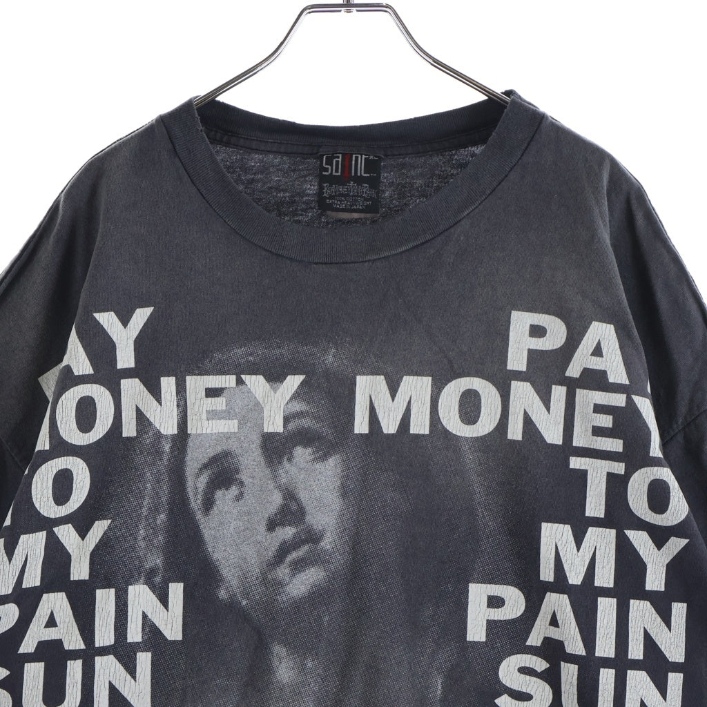 SAINT MICHAEL(セントマイケル) ×Pay Money To My Pain Tee StayReal ペイ マニー トゥ マイ ペイン クルーネック 半袖Tシャツカットソー ブラック SM-YS8-0000-C49