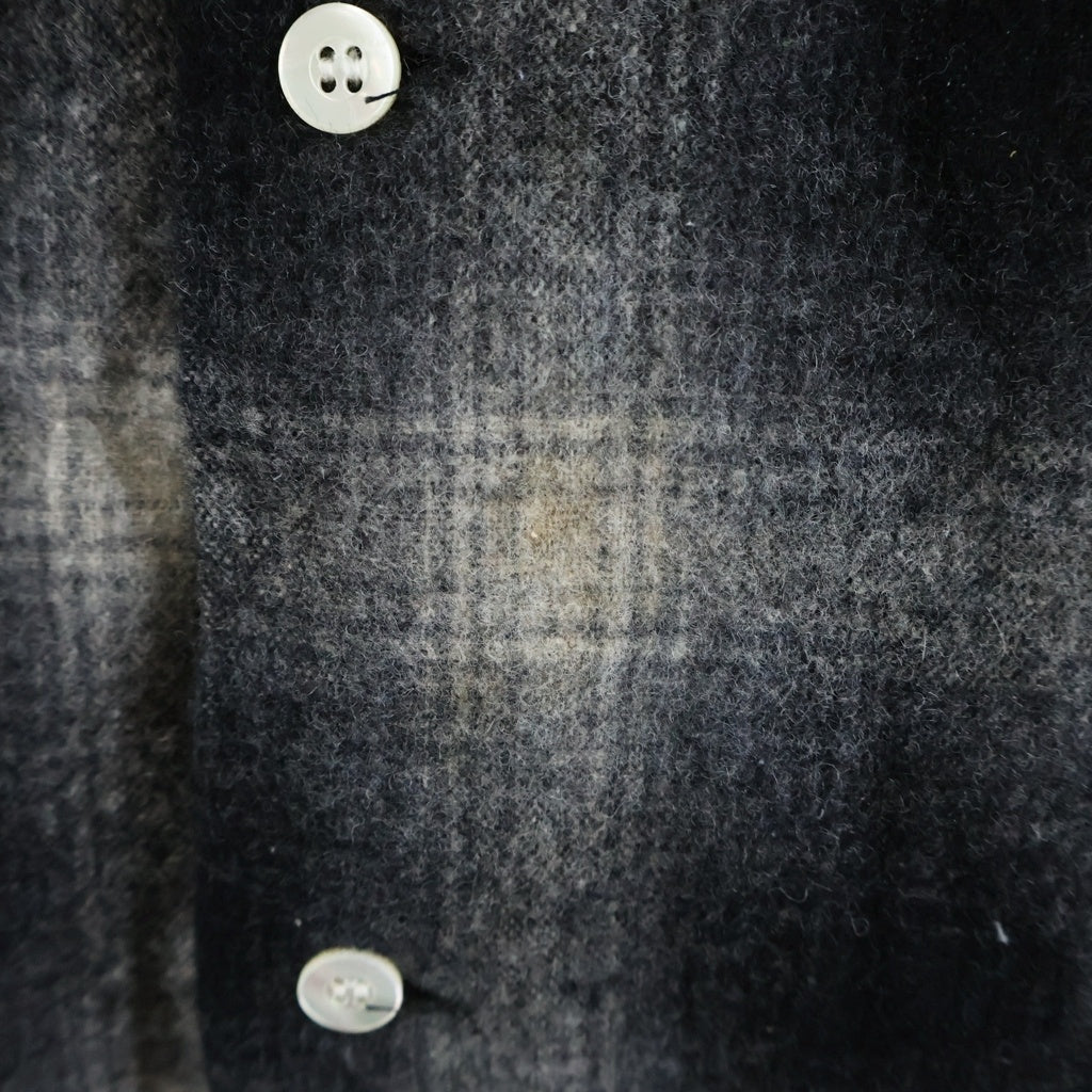 STANDARD CALIFORNIA(スタンダード カリフォルニア) Ombre Check Wool Shirts オンブレ チェック ウール 長袖シャツ ブラック