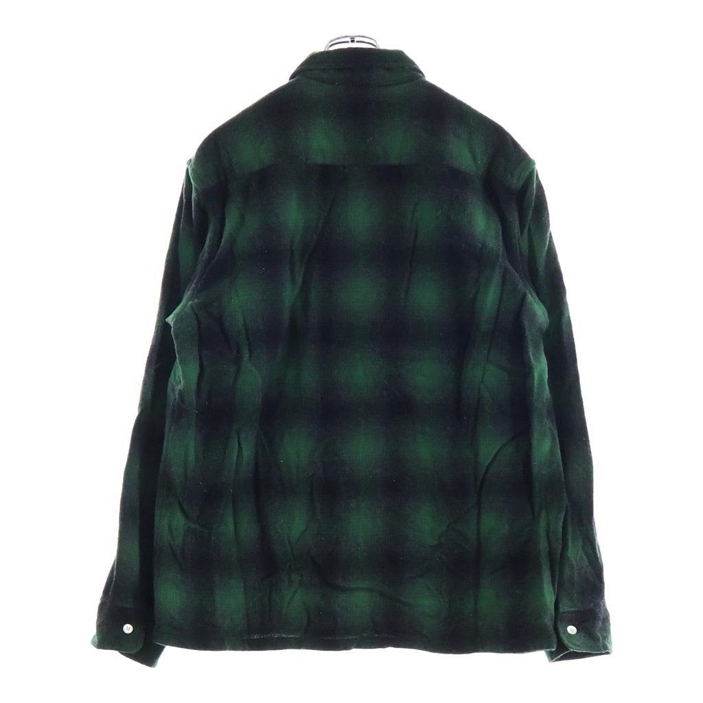STANDARD CALIFORNIA(スタンダード カリフォルニア) Ombre Check Wool Shirts オンブレ チェック ウール 長袖シャツ グリーン