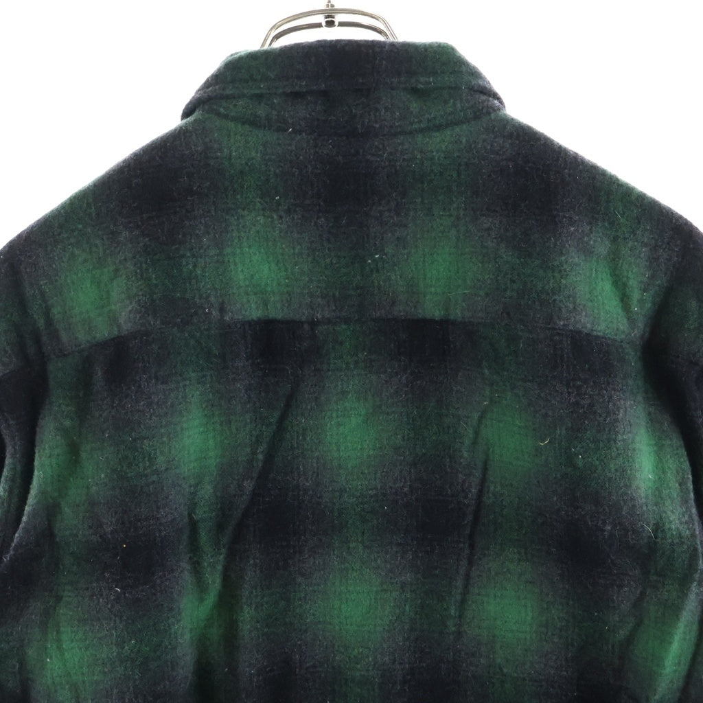 STANDARD CALIFORNIA(スタンダード カリフォルニア) Ombre Check Wool Shirts オンブレ チェック ウール 長袖シャツ グリーン
