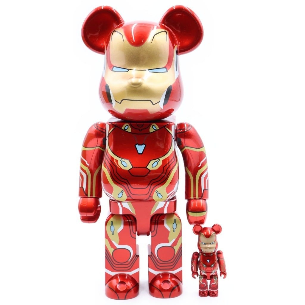 BE@RBRICK(ベアブリック) IRON MAN MARK 50 100% & 400% ベアブリック アイアンマン マーク50 フィギュア レッド