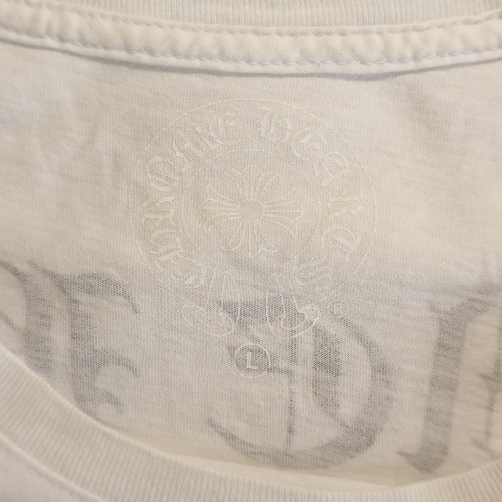 CHROME HEARTS(クロムハーツ) Back Arc Logo Print S/S T-shirt バックアーチロゴ USA プリント 半袖Tシャツ カットソー ホワイト