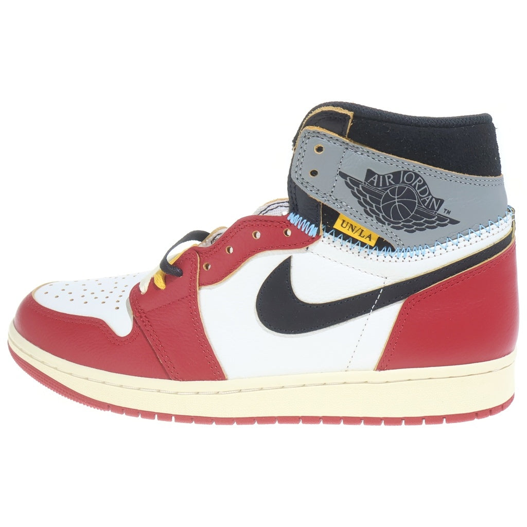 NIKE(ナイキ) ×UNION AIR JORDAN 1 RETRO HIGH OG CHICAGO ユニオン エアジョーダン1 レトロ ハイ オージー シカゴ ハイカットスニーカー US10/28cm HV8563-600