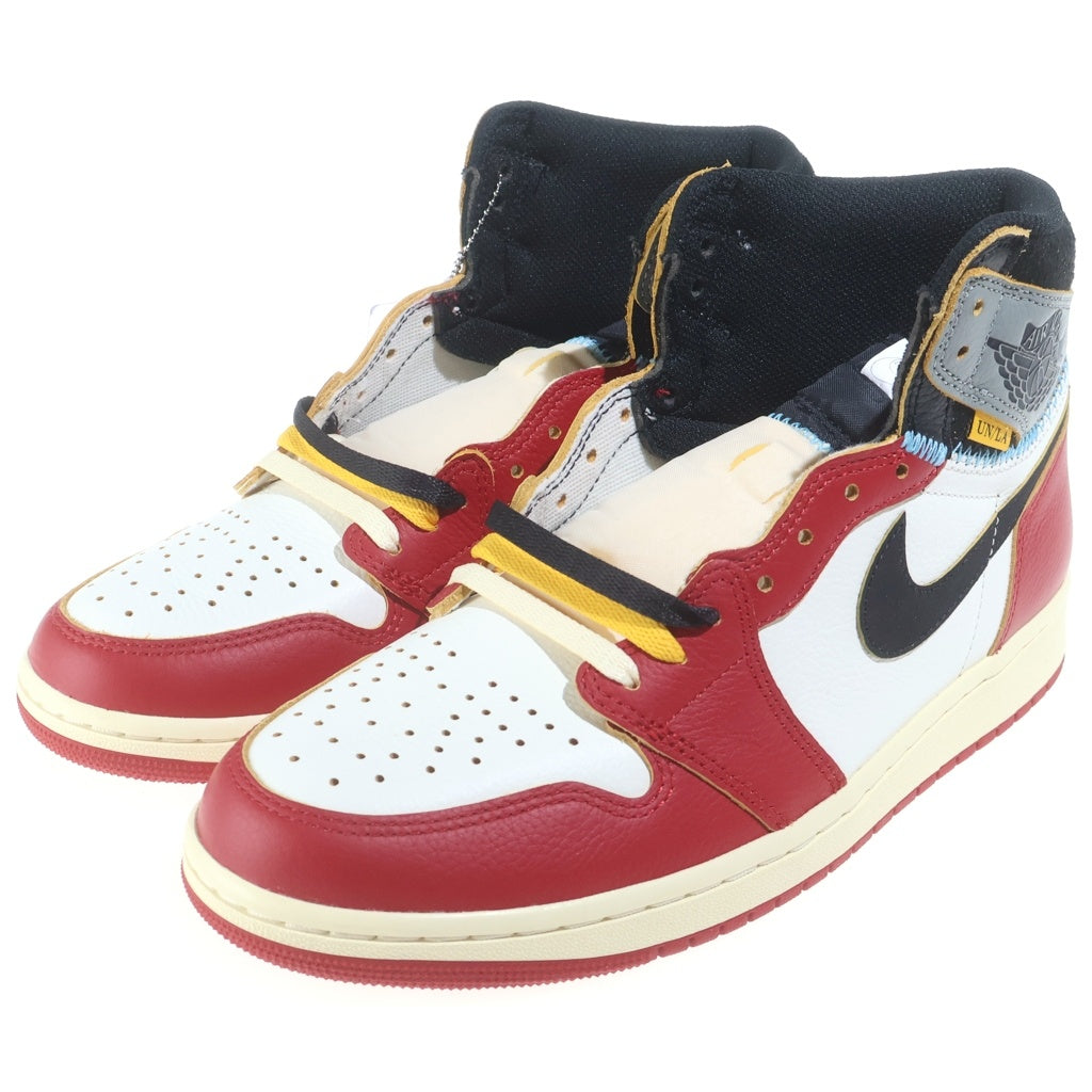 NIKE(ナイキ) ×UNION AIR JORDAN 1 RETRO HIGH OG CHICAGO ユニオン エアジョーダン1 レトロ ハイ オージー シカゴ ハイカットスニーカー US10/28cm HV8563-600