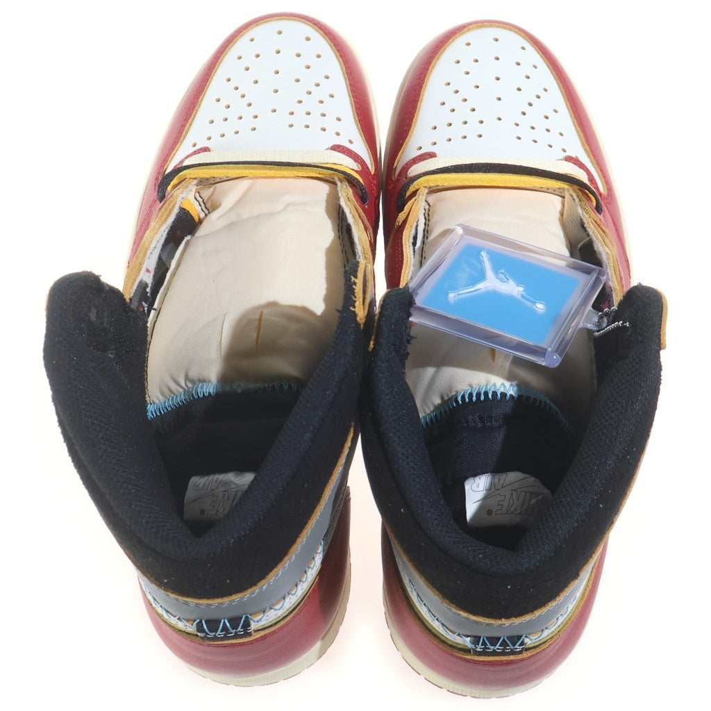 NIKE(ナイキ) ×UNION AIR JORDAN 1 RETRO HIGH OG CHICAGO ユニオン エアジョーダン1 レトロ ハイ オージー シカゴ ハイカットスニーカー US10/28cm HV8563-600