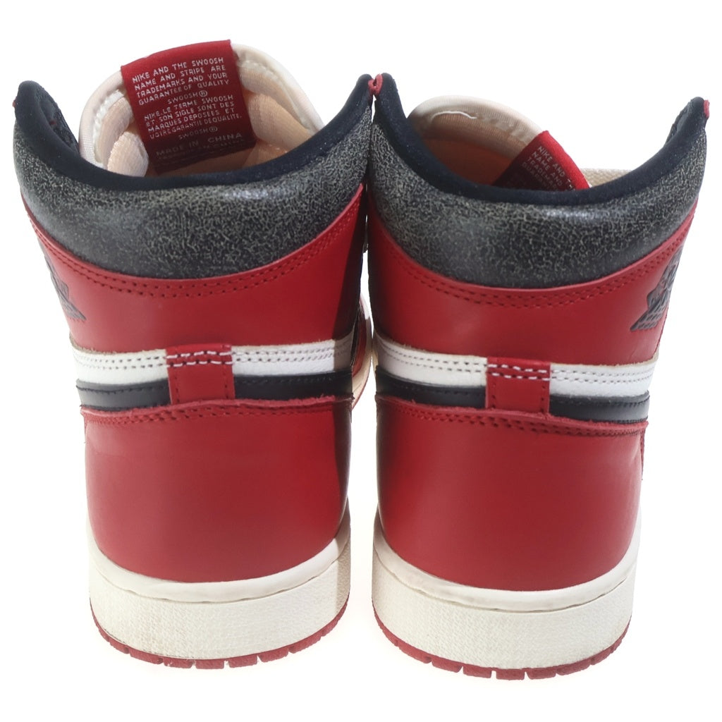 NIKE(ナイキ) AIR JORDAN 1 HIGH OG CHICAGO LOST&FOUND エアジョーダン1 ハイ オージー シカゴ ロストアンドファウンド ハイカットスニーカー US9.5/27.5cm DZ5485-612