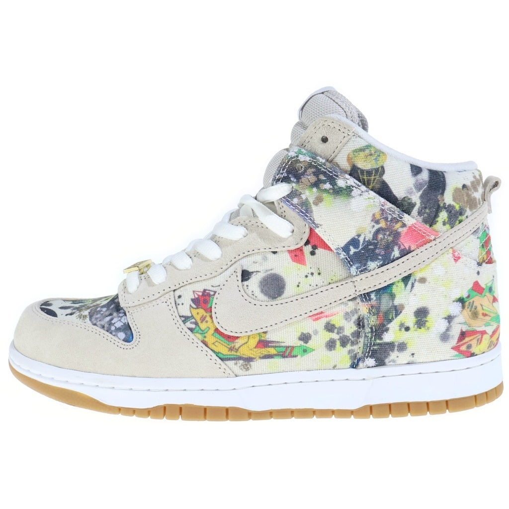 NIKE(ナイキ) 23AW×SUPREME DUNK HIGH OG QS RAMMELLZEE シュプリーム ダンクハイ オージー キューエス ラメルジー ハイカットスニーカー ホワイト US10/28cm FD8779-100