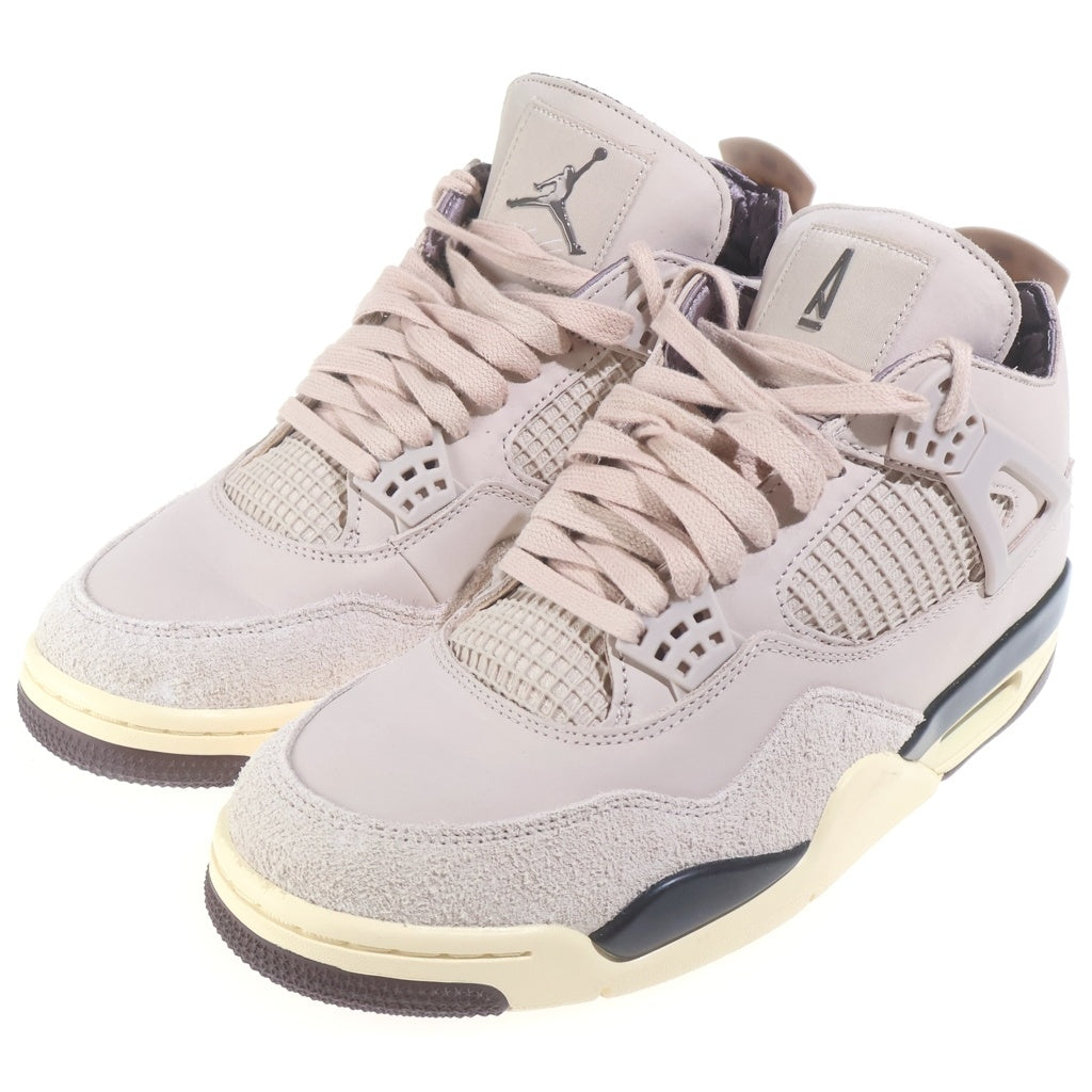 NIKE(ナイキ) ×A MA MANIERE WOMENS AIR JORDAN 4 RETRO OG SP FOSSIL STONE アママニエール ウィメンズ エアジョーダン4 ハイカットスニーカー US11/28cm FZ4810-200