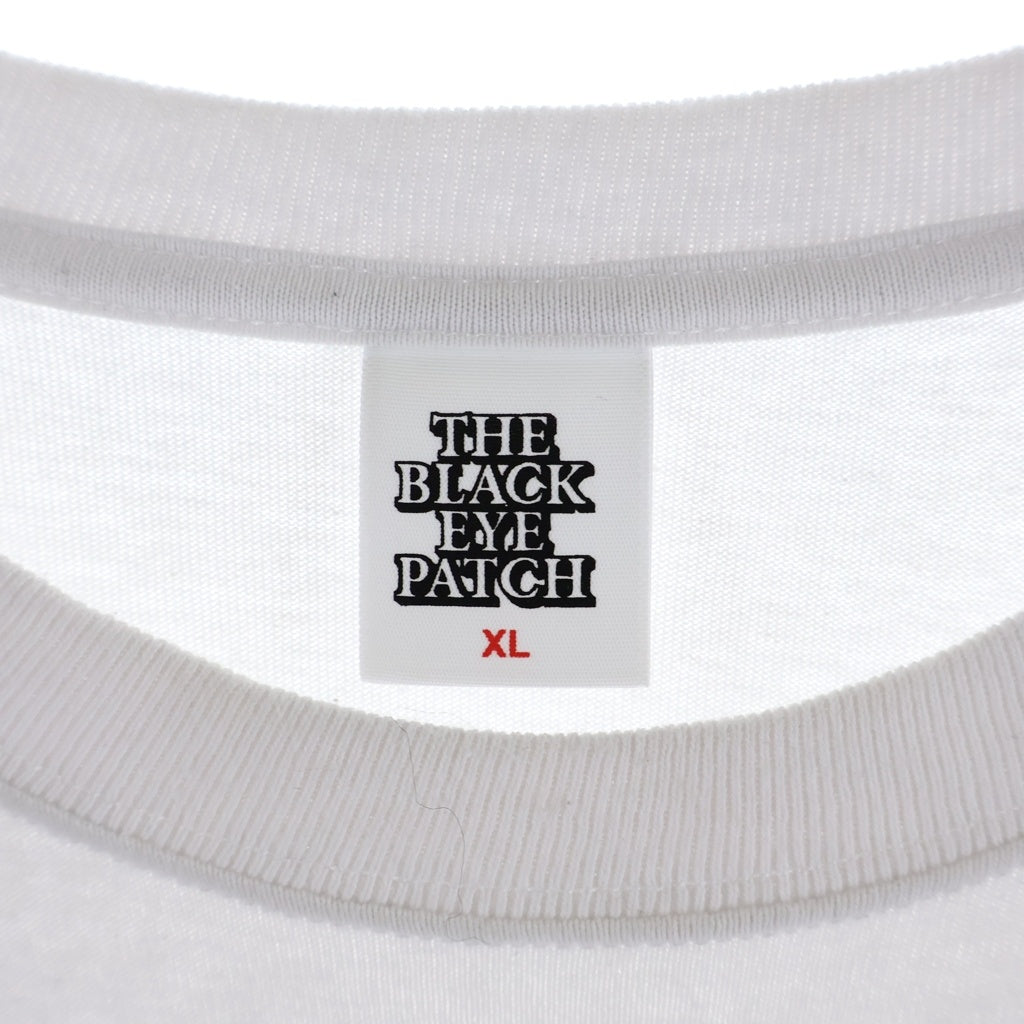 THE BLACK EYE PATCH(ブラックアイパッチ) ×Team Tomodachi Rhinestone Tee チーム友達 HWC 両面ラインストーン 半袖Tシャツ カットソー ホワイト
