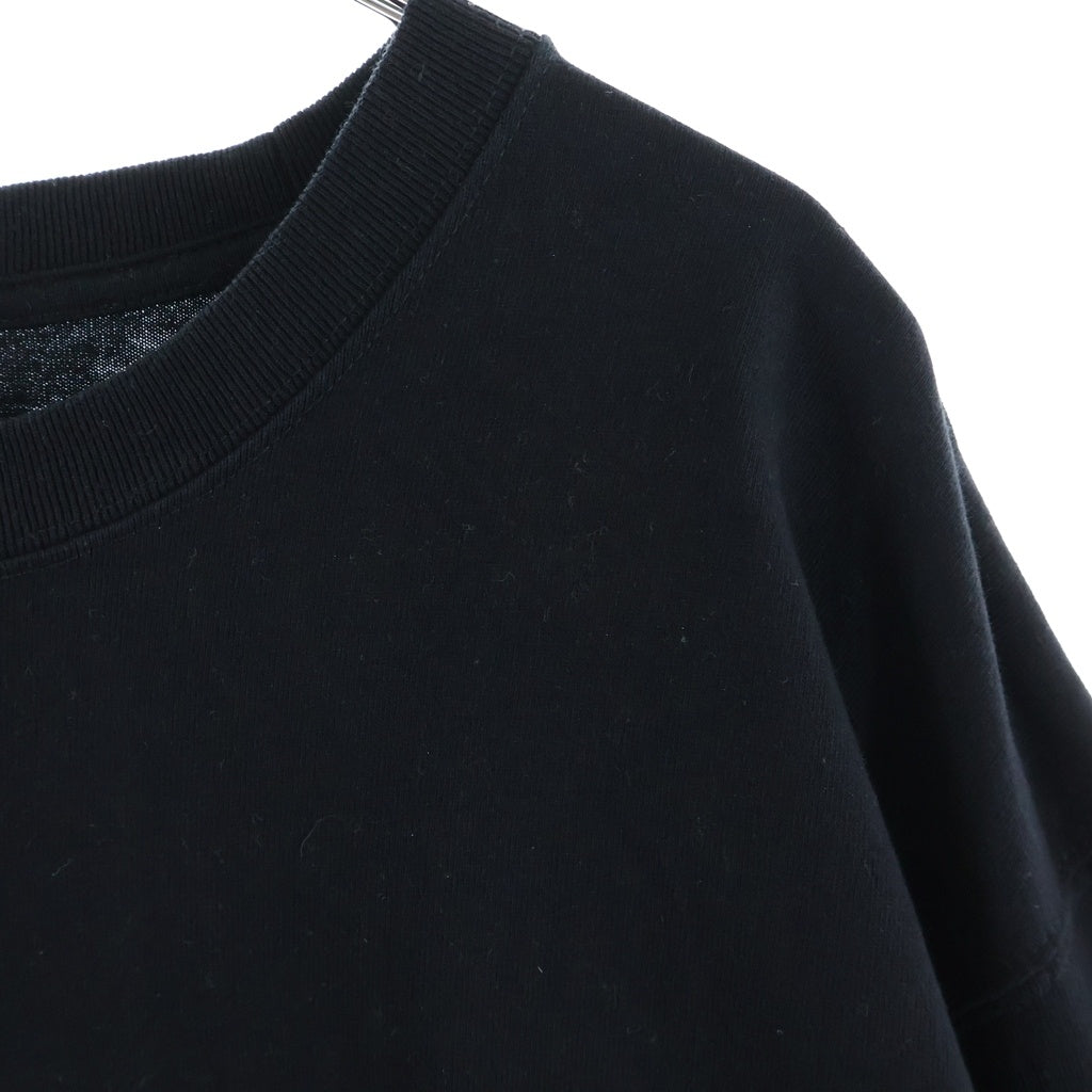 THE BLACK EYE PATCH(ブラックアイパッチ) ×Team Tomodachi Label Rhinestone Tee チーム友達 ラベル 両面ラインストーン 半袖Tシャツ カットソー ブラック