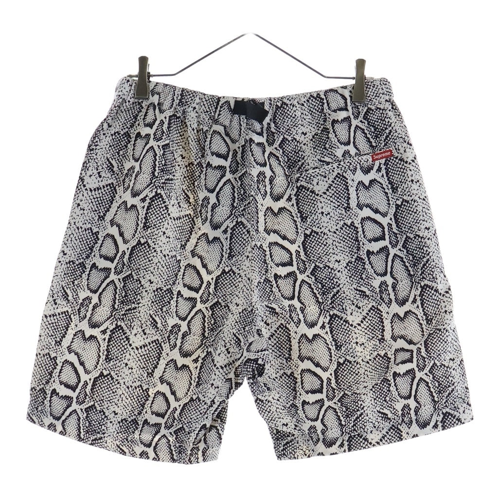 SUPREME(シュプリーム) 12SS Snake Belted Short スネークベルテッドショーツ ハーフパンツ ホワイト/ブラック