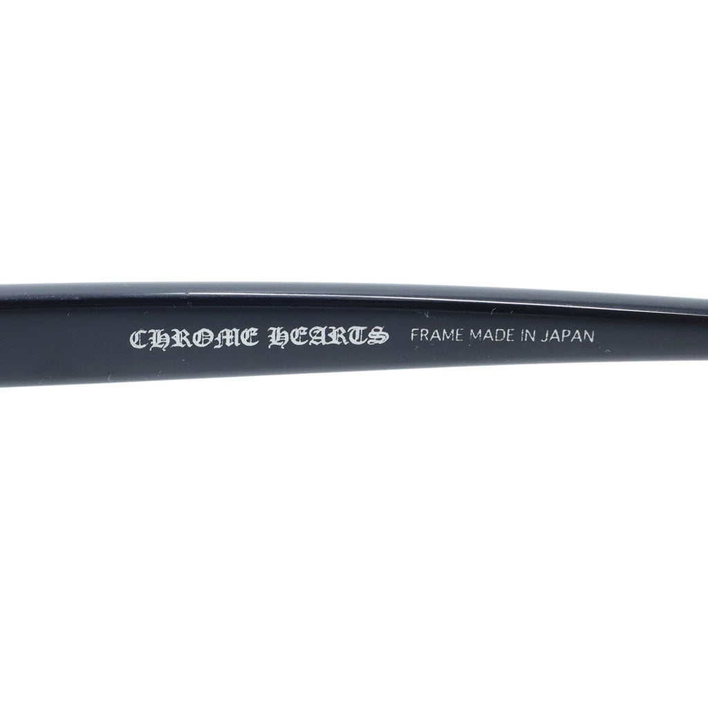 CHROME HEARTS(クロムハーツ) BEEF TOMATO-A ホースシュー シルバーテンプル スクエア アイウェア 眼鏡 ブラック