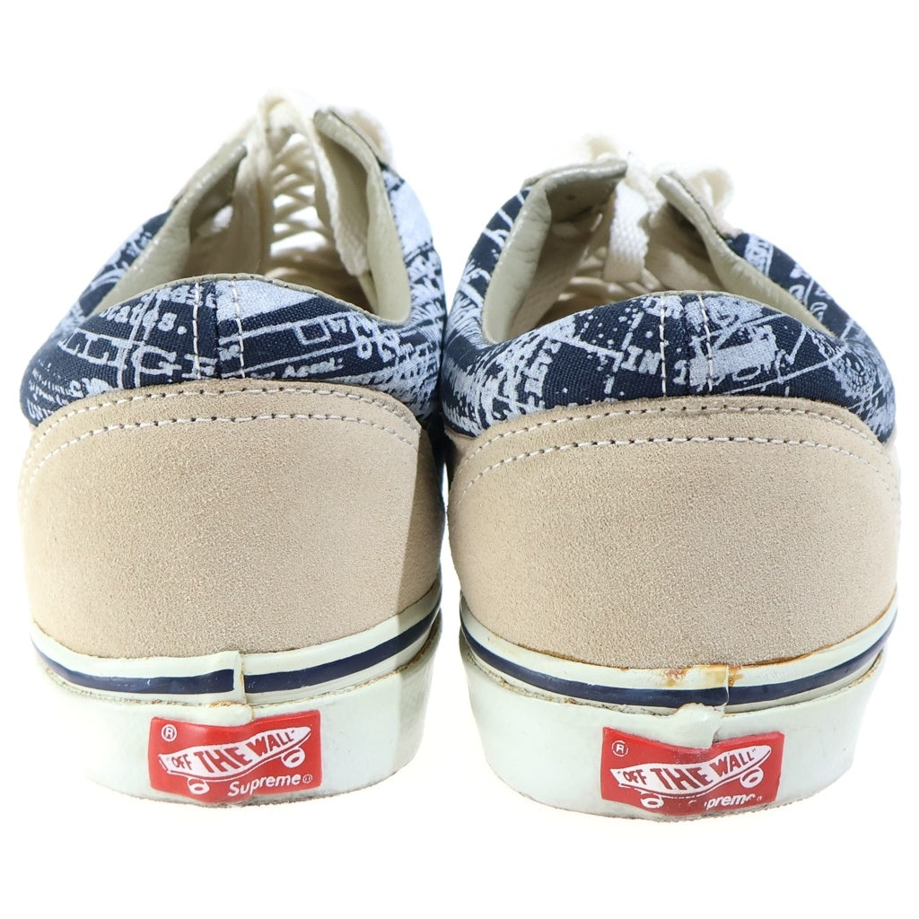 VANS(ヴァンズ) 04s SUPREME OLD SCHOOL PRO FBI シュプリーム オールドスクール プロ ローカットスニーカー ベージュ/ブルー