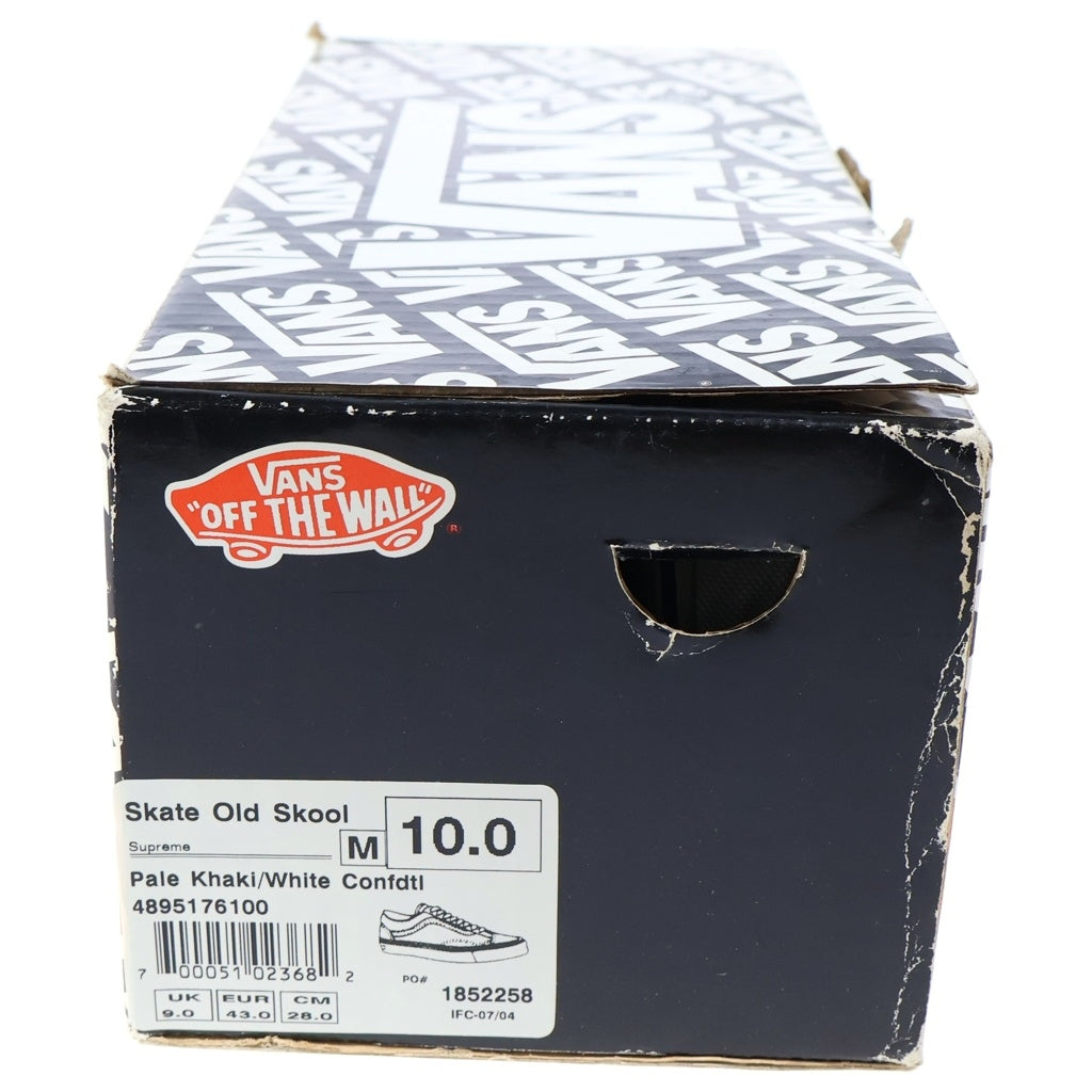 VANS(ヴァンズ) 04s SUPREME OLD SCHOOL PRO FBI シュプリーム オールドスクール プロ ローカットスニーカー ベージュ/ブルー