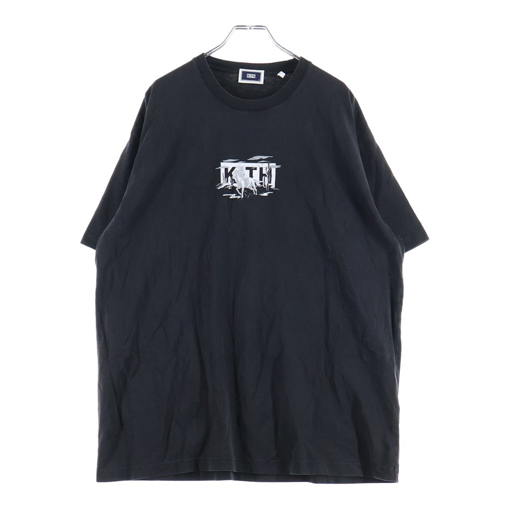 KITH(キス) Cowgirl Classic Logo Vintage Tee カウガールクラシックロゴヴィンテージ 半袖Tシャツ カットソー ブラック