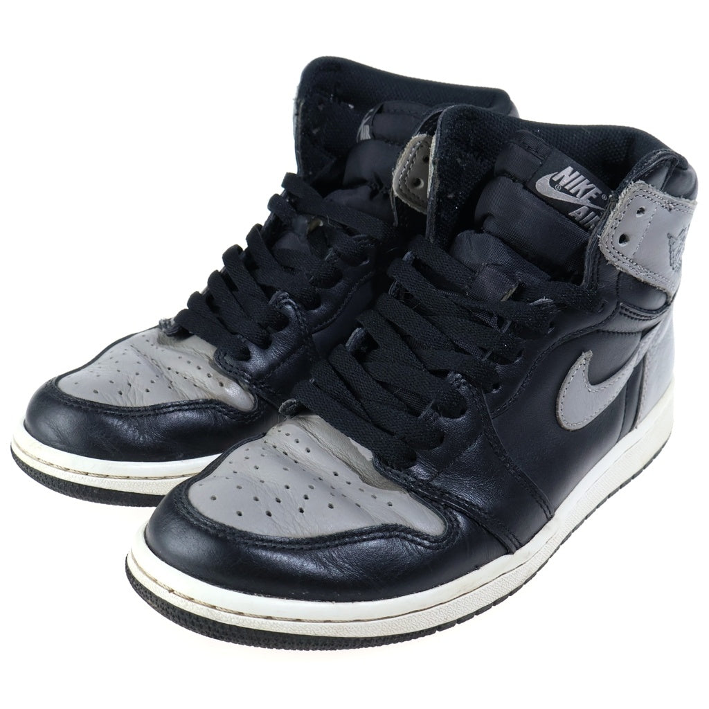 NIKE(ナイキ) AIR JORDAN 1 RETRO HIGH OG SHADOW エアジョーダン1 シャドー ハイカットスニーカー ブラック/グレー US7.5/25.5cm 555088-013
