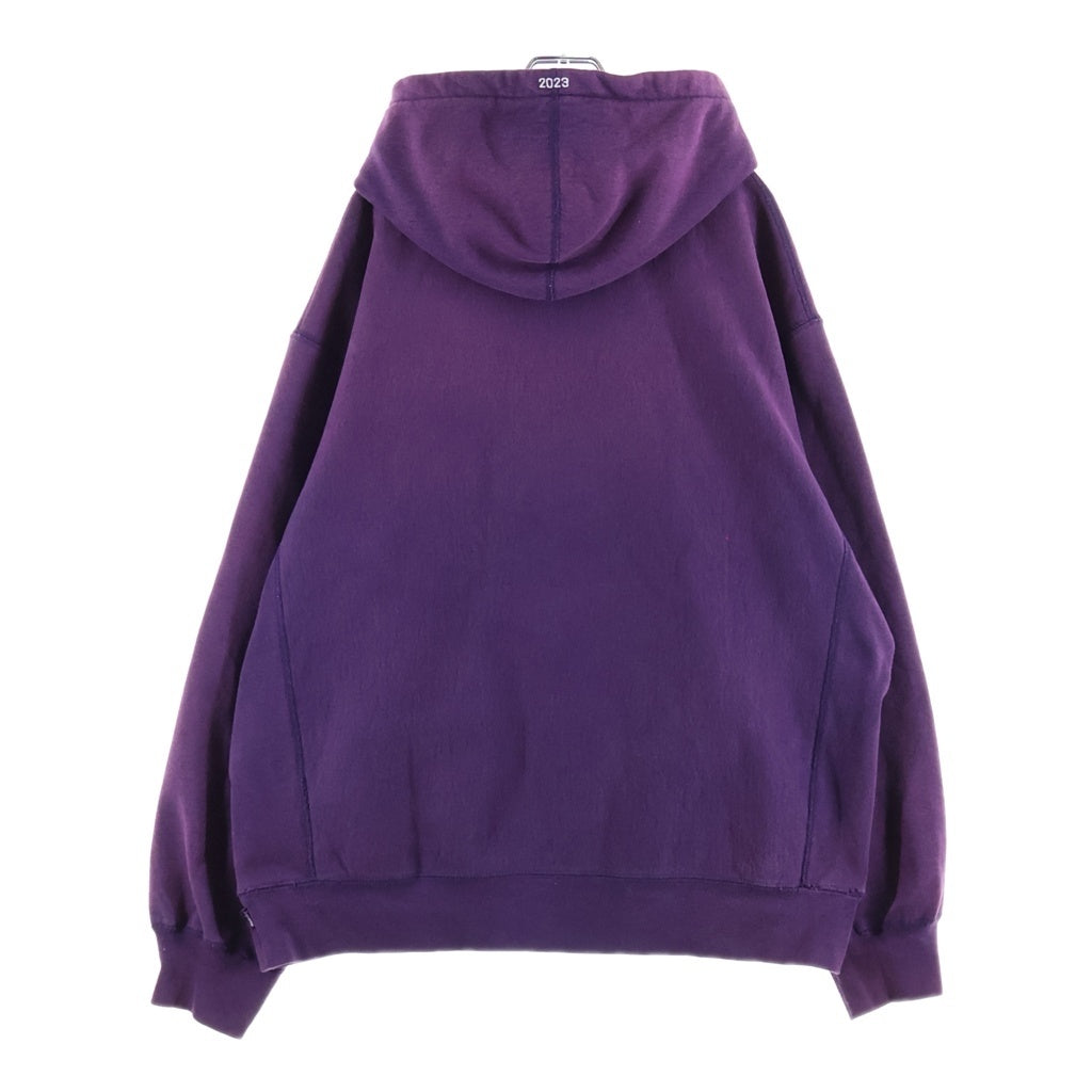 SUPREME(シュプリーム) 23AW Box Logo Hooded Sweatshirt ボックスロゴ 刺繍 プルオーバーパーカー フーディ パープル