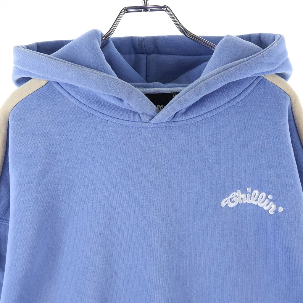 NO BRAND(ノーブランド) 【Chillin チリン】 Logo Embroidery Set Up ロゴ刺繍 サイドライン セットアップ ブルー